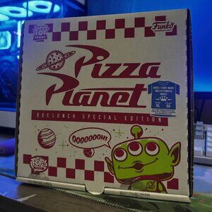 Funko Pop Toy Story Alien 535 + Glitter Pizza Planet XL T-Shirt BoxLunch NEW